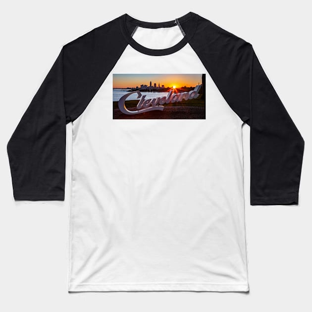 Cleveland Edgewater Script Baseball T-Shirt by dalekincaid